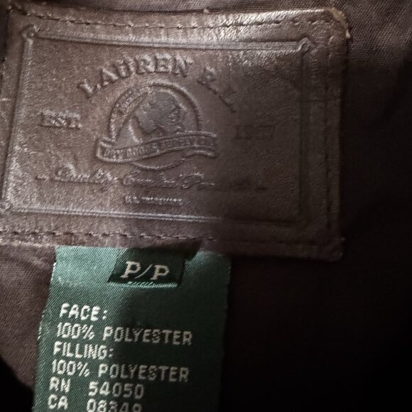 Lauren Ralph Lauren Barn Jacket Women’s P/P  Brown Quilted Microfiber Suede - Picture 5 of 10
